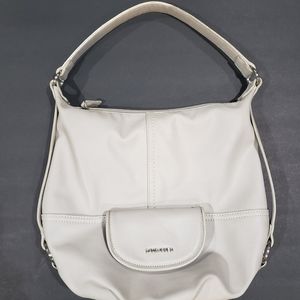 David Jones light grey Moon hobo bag
